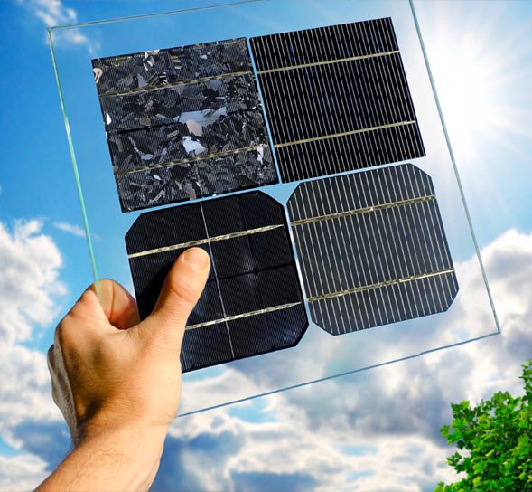 diferentes tipos de paneles solares